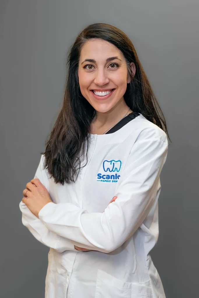 Dentist portrait wearing white coat at Scanlon Family Dental